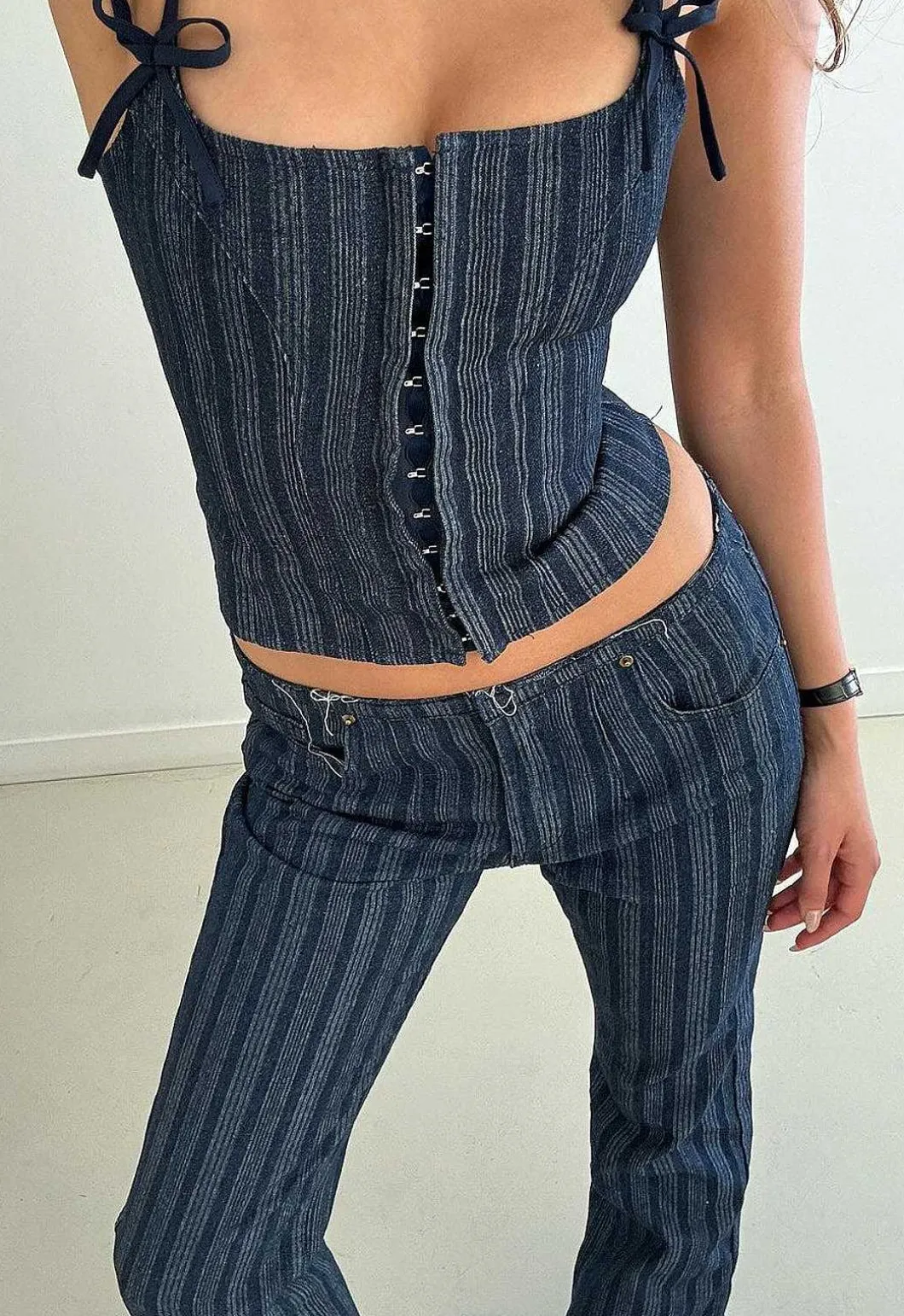 Charismatic Denim Corset