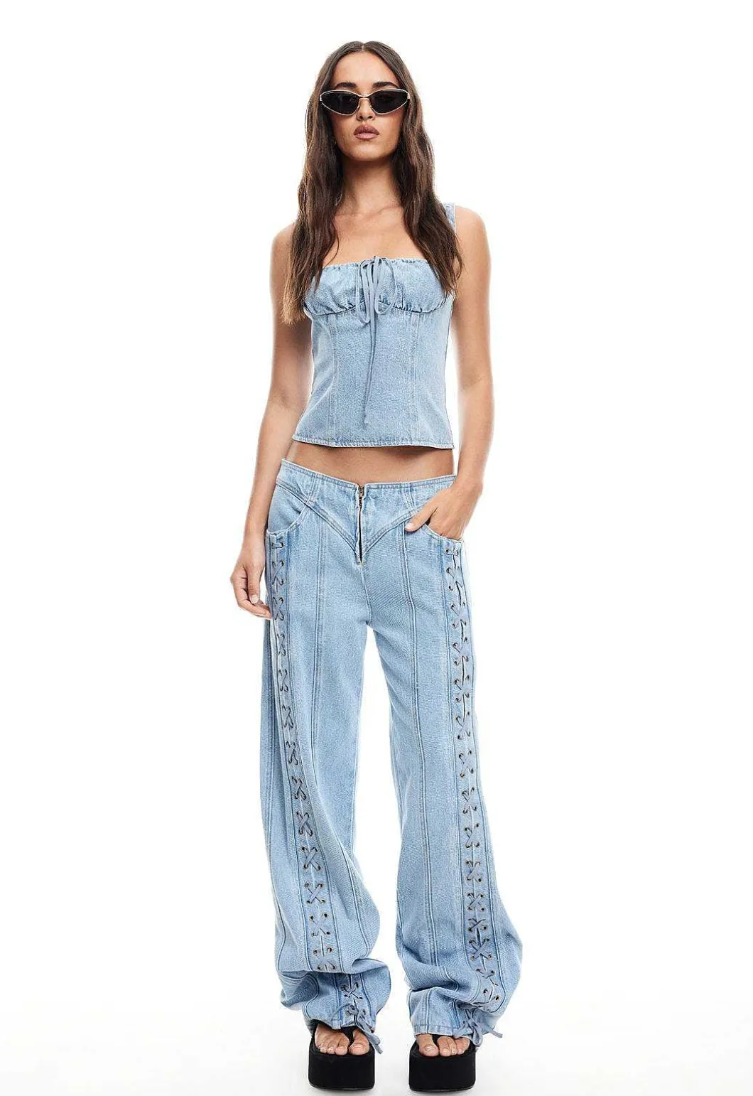 Daydream Tie Up Jeans