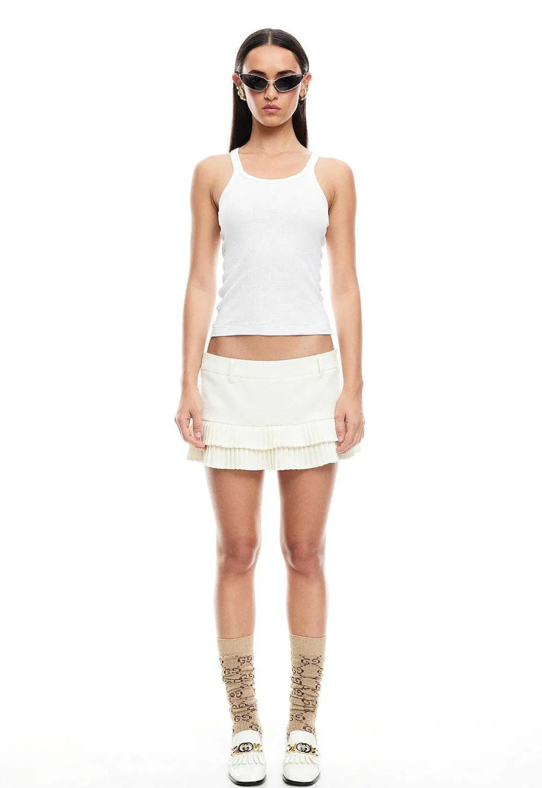 Double Ruffle Mini Skort