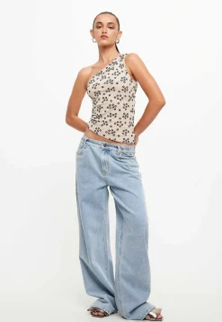 Unveiling One Shoulder Top